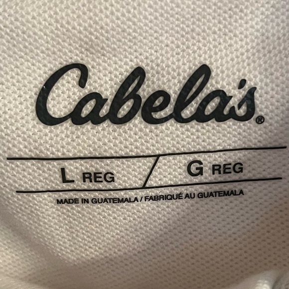 Cabela’s New Holland Agriculture Short Sleeve Polo Shirt White Large Men Coastal - Picture 6 of 6